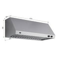 thumbnail image 4 of Forno Biagio 48-Inch Wall Mounted Range Hood, Stainless Steel, Heavy Duty, 4 of 4