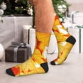 thumbnail image 7 of KLL Autumn Maple Leaves Print Cool Socks Men's Women's Crew Socks Funny Crazy Novelty Stockings, 7 of 7