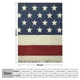 thumbnail image 4 of PRATYUS 4th of July America USA Rustic Red White Blue Stripes Stars Flannel Blanket Soft Plush Blankets for All Seasons Lightweight Blanket 40x50in, 4 of 6