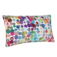 thumbnail image 2 of Bingfone Colorful Watercolor Dots Printed Pillowcase 20x36 inches - Standard Pillow Cases with Envelope Closure,Gifts for Women Men, 2 of 9