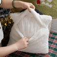 thumbnail image 2 of Pillows for Couch Hwkond Christmas New Year Red Plush Pillow Living Room Sofa Lumbar Cushion Scene Decoration Cushion,Up to 25% Off, 2 of 4