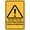 Warning Sign 4, variant on Caution Do Not Lean On Rail Sign, 8"x12" Rust-Free Aluminum Sign, Professional Graphics Easy-Mount Indoor Outdoor Sign