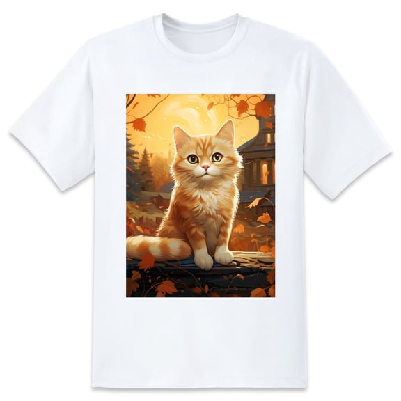 Basic Oversize Tees For WomenCat Loose Boyfriend Shirts Casual Blouse round neck