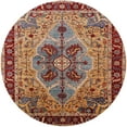thumbnail image 1 of Ahgly Company Indoor Round Mid-Century Modern Light Copper Gold Oriental Area Rugs, 3' Round, 1 of 6