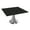 Black Cypress, variant on 4 Person Square Meeting Table With Wide Round Base 46" Office Table