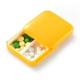 thumbnail image 5 of Easy Carrying Covered High-capacity Separation design Push slide design Medicine box Portable Pill Cases Mini GREEN, 5 of 8