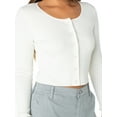 thumbnail image 5 of Celebrity Pink Women’s Cropped Cardigan with Long Sleeves, Sizes XS-4XL, 5 of 5