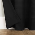 thumbnail image 4 of Mainstays Waffle Texture Semi-Sheer Curtain Panel Pair, Set of 2, Black, 38"W x 84"L, 4 of 6