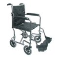 thumbnail image 2 of DMI® Lightweight Folding Transport Chair, 37"H x 26"W x 19"D, Titanium, 2 of 2