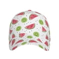 thumbnail image 2 of Daiia Watermelon And Kiwi print Baseball Cap Men Women Golf Dad Hat Adjustable Original Classic Low Profile Hat Unconstructed Plain Cap, 2 of 9