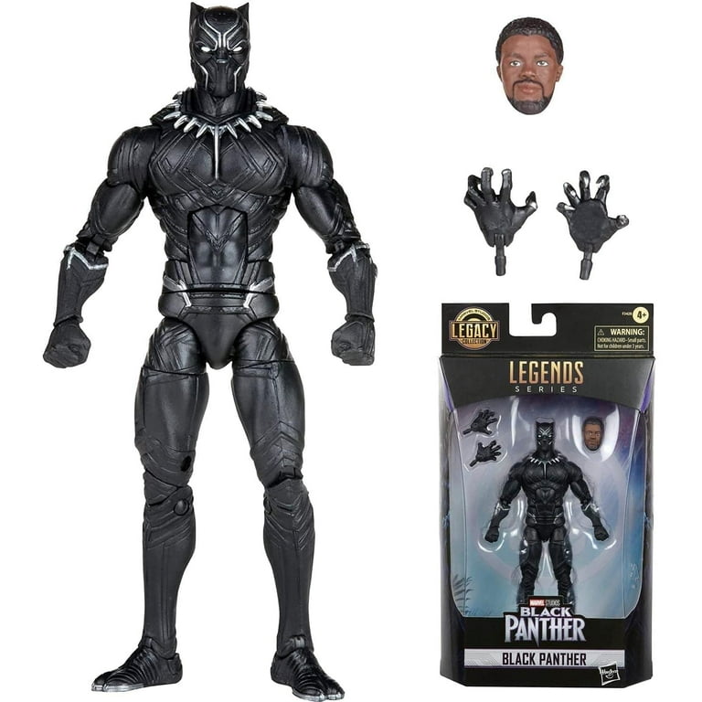 Marvel: Legends Series Black Panther Collectible Kids Toy Action Figure for  Boys and Girls Ages 4 5 6 7 8 and Up (6)
