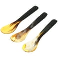 thumbnail image 4 of SHISUYAN 3Pcs Ox Horn Coffee Spoon Unique Coffee Scoops Cake Dessert Spoons Soup Spoons, 4 of 8