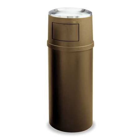 - RUBBERMAID Landmark Trash Can Frame with Ashtray, 20-Gallon, Sandalwood FG818088BRN