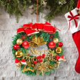 thumbnail image 4 of Christmas Wreath Artificial Merry Christmas Hanging Lace Red Berry Garland With Hanger LED Lamp Strip Decorative Hot Selling, 4 of 5