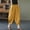 Yellow, variant on DuoJiaJ Pants Waist Elastic Band Balloon Linen Loose Casual Women Summer Women Casual Pants Black L