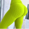 thumbnail image 5 of Women‘s Bubble High Waisted Leggings Tummy Control Butt Lifting Yoga Quick Dry Workout Running Tights cqH, 5 of 5