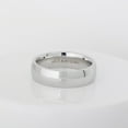 thumbnail image 4 of 6mm Dome White Titanium Ring - Polished Comfort Fit Titanium Wedding Band - TM536s7, 4 of 5