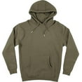 thumbnail image 5 of Men's Fleece Poly/Cotton Hoodie Birthday Gift Midweight Hooded Pullover Sweatshirt for Men, Large, Olive Green, 5 of 5