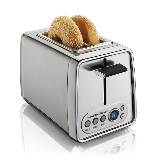 Hamilton Beach Modern Chrome Digital 2Slice ExtraWide Slot Toaster