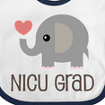 thumbnail image 4 of Inktastic Nicu Graduate Baby Elephant Boys or Girls Baby Bib, 4 of 4