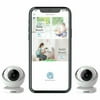 invidyo Wi-Fi Baby Monitor with Camera and Audio 2 Pack - White
