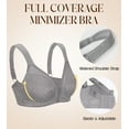 thumbnail image 4 of Curyon Women's Minimizer Bra Comfort Non Padded Wireless Full Figure Plus Size Bras,48C, 4 of 6