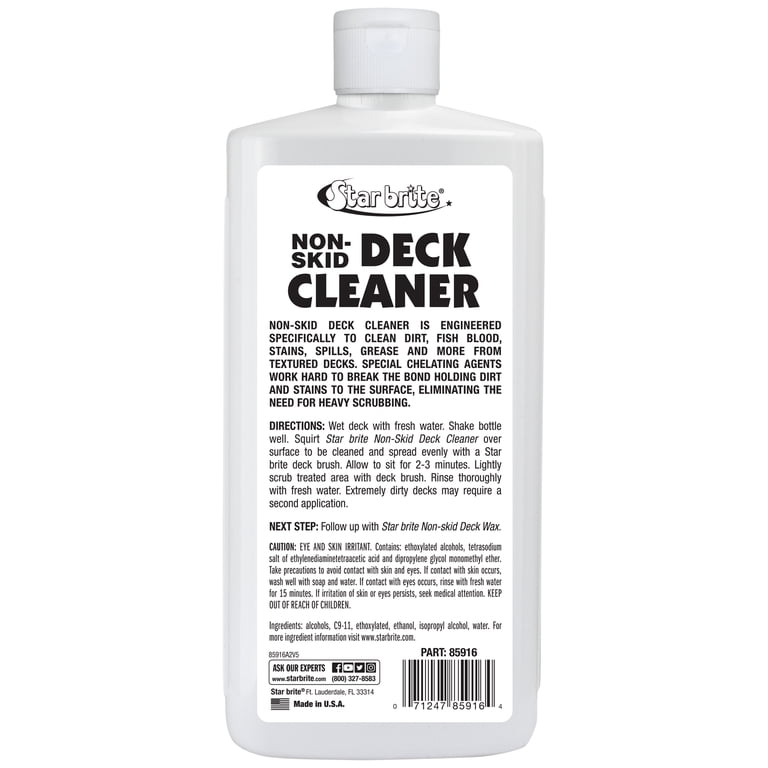 STAR BRITE Non-Skid Deck Cleaner & Protectant - Wash Grime Out Of Non Slip Surfaces Protect From Future Stains 1 Gal