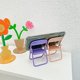 thumbnail image 2 of Soporte para teléfono móvil con forma de silla para escritorio, 3 unidades (verde, rosa y morado), divertido soporte para teléfono móvil compatible con smartphone, teléfono, tableta o tableta, 2 of 5
