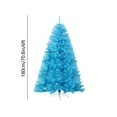thumbnail image 3 of FHBVT 7ft Blue Artificial Christmas Tree Unlit Pre Hinged Spruce Full Tree Foldable Metal Stand Realistic PVC Needles Full Bodied Xmas Tree for Indoor Office Home Party Christmas Winter Holiday Decor, 3 of 6