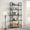 Grey, variant on WhizMax 5-Tier Arched Bookcase with Metal Frame, White/Gold - Adult,for Home, Office