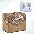 thumbnail image 4 of HELLHERO Vintage Damask Pattern Sewing Machine Cover with Handle Washable Easy Storage Home Accessories, 4 of 8