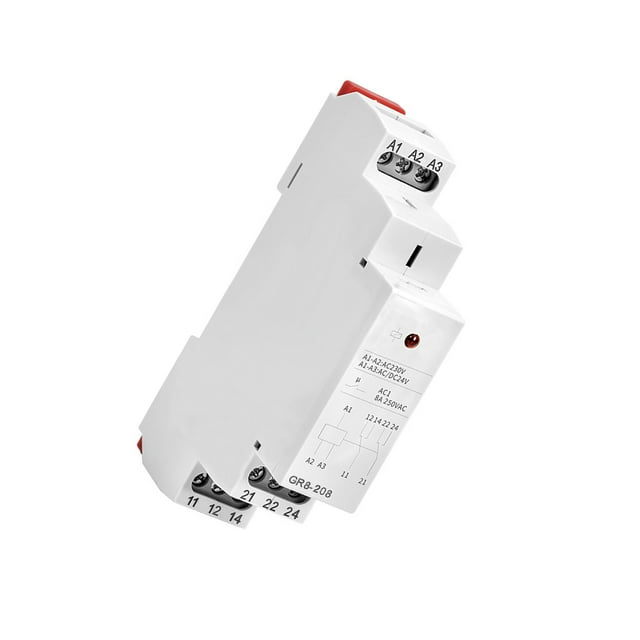 Destyer Intermediate Relay Indicator Light Antiflaming Portable Detachable Professional Replacement Office Building Switch Relays AC230V 1Set