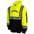 thumbnail image 2 of Men's Yellow Los Angeles Chargers High-Visibility Safety Hooded Sweatshirt, 2 of 3
