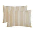 thumbnail image 3 of The HomeCentric Decorative Lumbar Pillow Cover Beige, 12"x26" (30x65 cm) Linen Lace, Striped, Linen Oblong Pillow Cover, Striped Victorian Style - Lace Serenade, 3 of 5