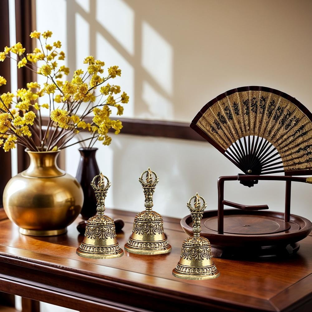 NOBRAND Antique Brass Bell Religious Tibetan Buddhism India | Ubuy