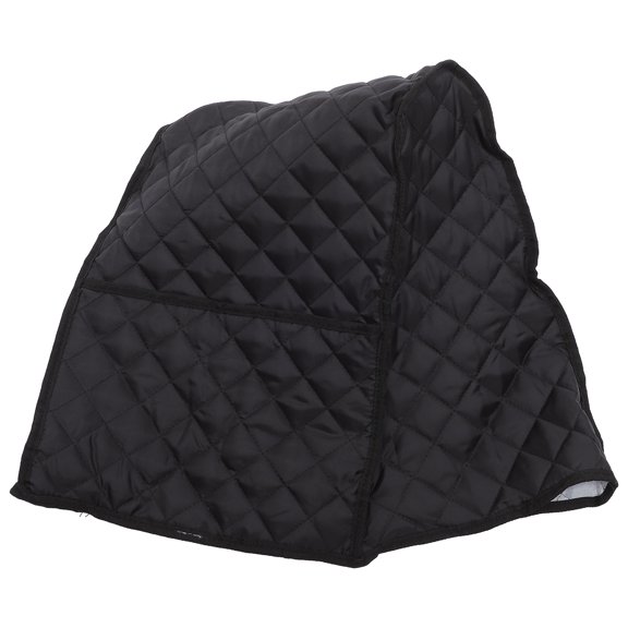 ibasenice Stand Mixer Cover Waterproof Organizer Bag with Pocket Thickened Black Polyester