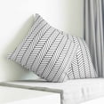 thumbnail image 3 of White Geometric Pillow Covers 20x20 Inch Decorative Throw Pillow Cover, Modern Minimalism Black Striped Lines Sofa Pillowcases Accent Cushion Case Home Decor Bedroom Living Room, 3 of 6