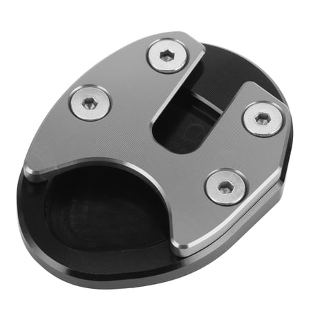 Motorcycle Kickstand Pad For Triumph Scrambler 1200XC/1200XE (2019-2020) - Aluminum Alloy Side Stand Enlarger, Black