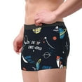 thumbnail image 3 of Kdxio Men's Boxer Briefs with Space Print - Comfortable and Breathable Underwear for Everyday Wear, 3 of 7