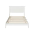 thumbnail image 5 of AFI Nantucket Full Low Profile Wood Platform Bed Frame with Cottage Headboard, White, 5 of 7