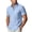 Light Blue, variant on Mens T-Shirts, Men's Cotton Linen Short Sleeve Button Down Shirts Casual Lightweight Untucked Shirts Guaze Summer Tops with Pocket White L