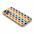 thumbnail image 2 of Retro Colorful Geometric Fabric Case Compatible with iPhone 12,Aesthetic Art Design Full Cover Protective Case, 2 of 5