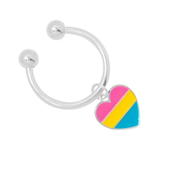 Pansexual Heart Pride Key Chains
