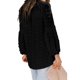 thumbnail image 3 of Qarigey Camisa de mujer con cuello en V con volantes Blusa de encaje casual de manga larga con cuello en V Prendas para la parte del cuerpo Negro XL, 3 of 6