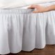 thumbnail image 4 of Falda de Cama Levamdar Blanca con Volantes 150*200cm Resistente a Arrugas y Lavable a Máquina 221963-3, 4 of 8