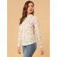 thumbnail image 4 of CamiFloral Con Botones Y BluDe ManLarCon Cuello En PunPaMujer Blanco M, 4 of 6