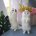 thumbnail image 3 of MesaSe Realistic Cute Standing Fortune Cat Household Photography Props Car Decor Gift, 3 of 8