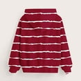 thumbnail image 4 of LIaqionyy Girls Oversized Hoodies Sweatshirt Kids Long Sleeve Striped Pullover Tops Drop Shoulder Sweatshirts, 4 of 5
