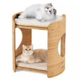 thumbnail image 6 of Laicejoy 2-tier Cat Tower for Indoor Cats, Cute Bamboo Cat Tree w/ Double Beds, Removable & Washable Cushions, 6 of 7