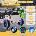 thumbnail image 4 of Okybaby 24V Kids Ride On Truck Car with Remote Control,Four-wheel Suspension, Max Speed 3.11MPH, Electric Kids Ride On Toy Car with Dual Motor,LED Light,USB,Bluetooth,MP3 for Kids of 2-5,White, 4 of 8
